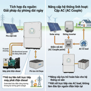 Deye SUN-12/14/16K-SG01LP1-EU mang đến giải pháp năng lượng toàn diện